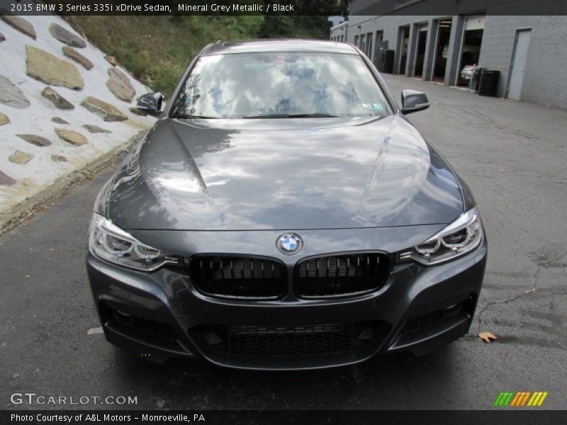 Mineral Grey Metallic / Black 2015 BMW 3 Series 335i xDrive Sedan