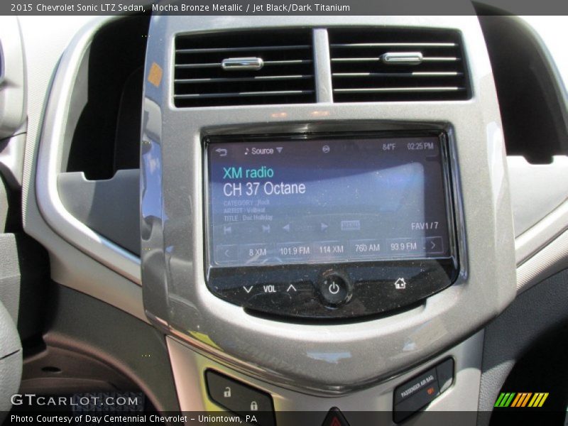 Mocha Bronze Metallic / Jet Black/Dark Titanium 2015 Chevrolet Sonic LTZ Sedan