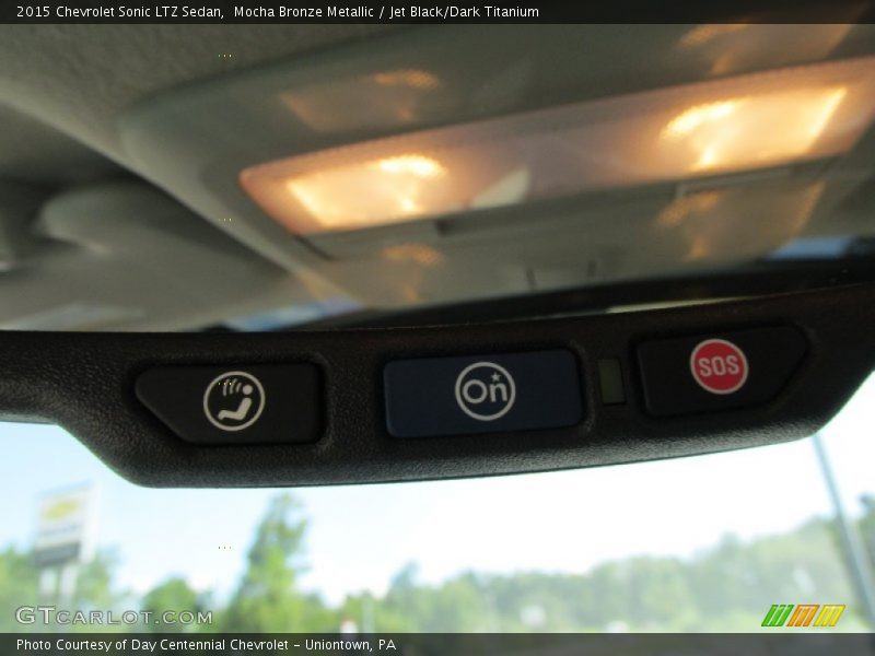 Mocha Bronze Metallic / Jet Black/Dark Titanium 2015 Chevrolet Sonic LTZ Sedan
