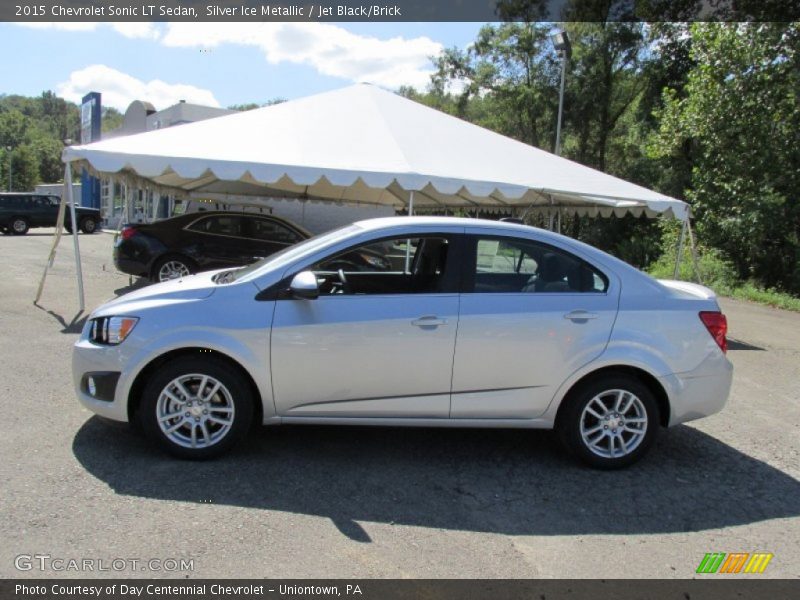Silver Ice Metallic / Jet Black/Brick 2015 Chevrolet Sonic LT Sedan