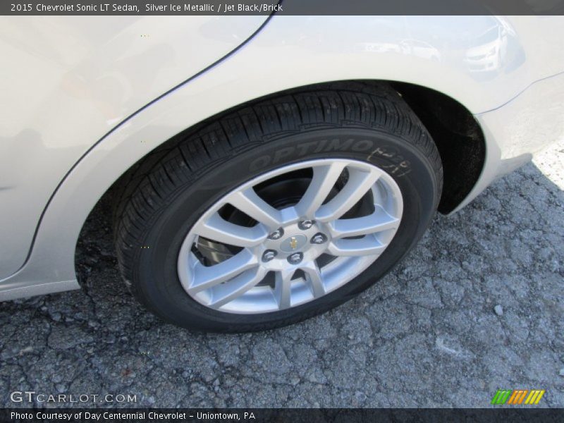 Silver Ice Metallic / Jet Black/Brick 2015 Chevrolet Sonic LT Sedan