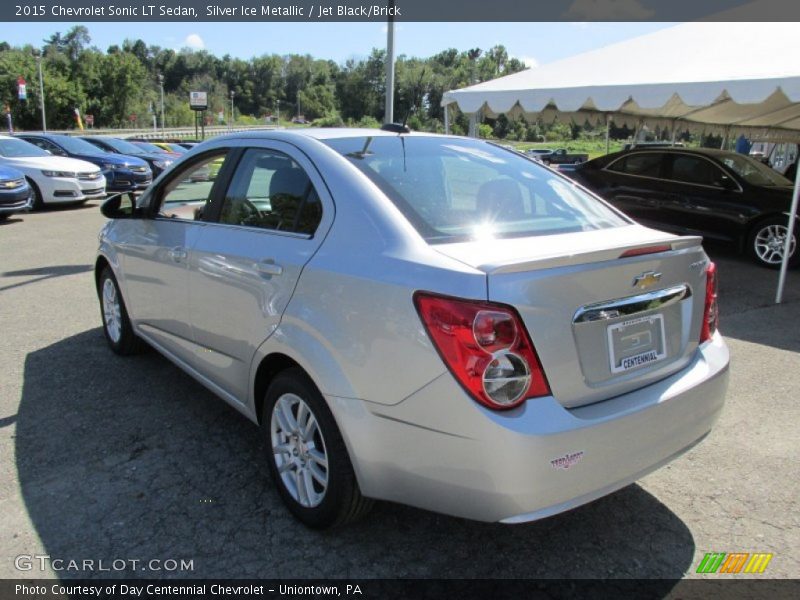 Silver Ice Metallic / Jet Black/Brick 2015 Chevrolet Sonic LT Sedan