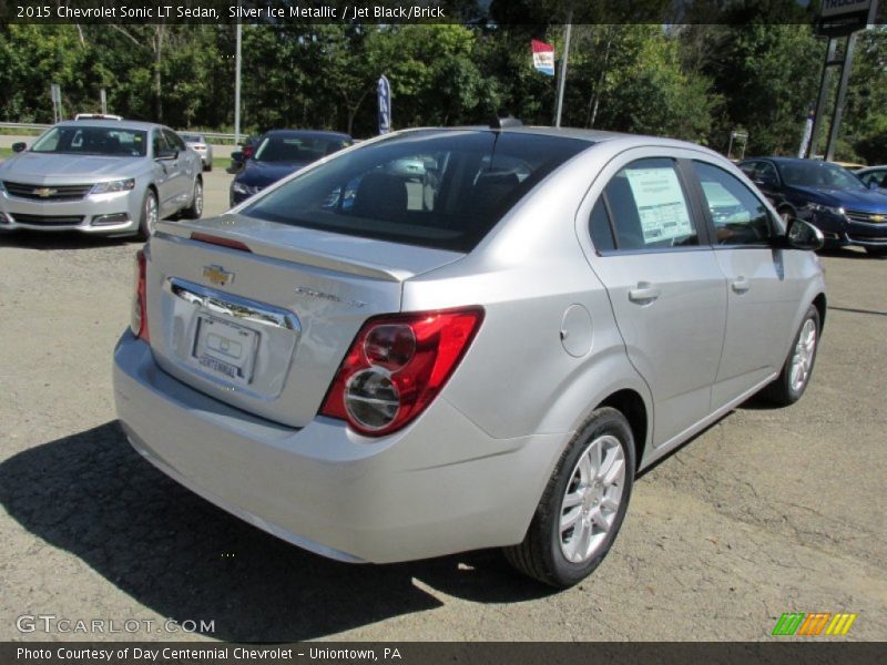 Silver Ice Metallic / Jet Black/Brick 2015 Chevrolet Sonic LT Sedan