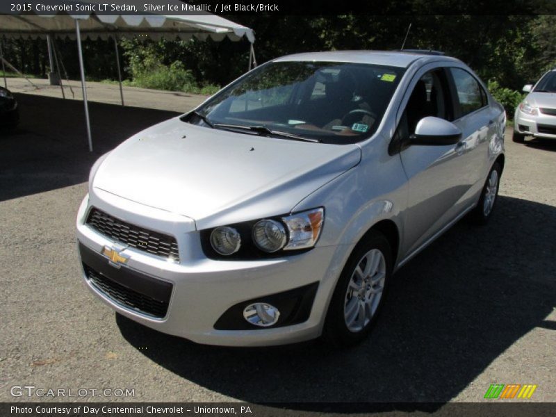 Silver Ice Metallic / Jet Black/Brick 2015 Chevrolet Sonic LT Sedan