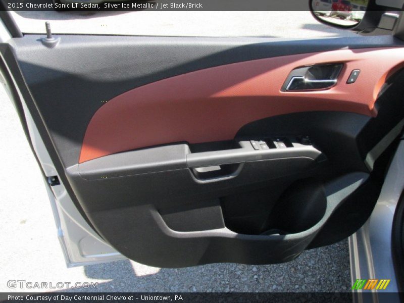Silver Ice Metallic / Jet Black/Brick 2015 Chevrolet Sonic LT Sedan