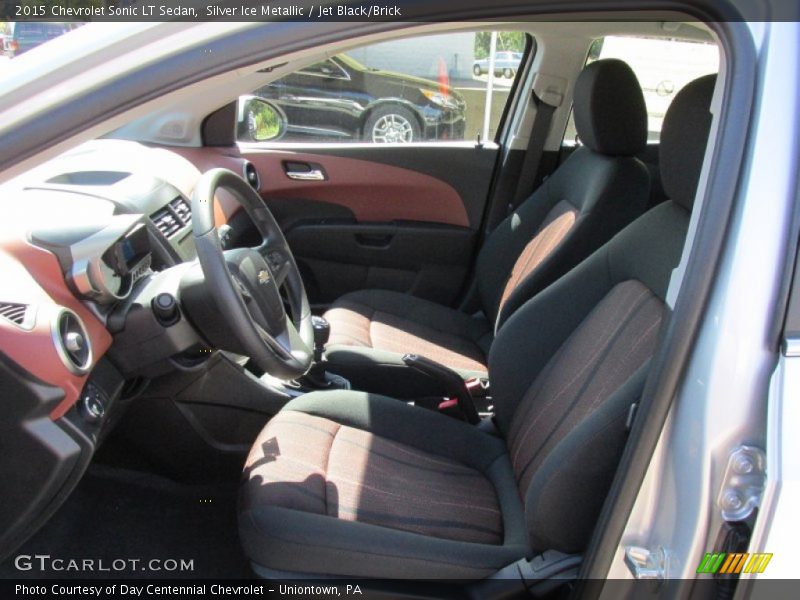 Silver Ice Metallic / Jet Black/Brick 2015 Chevrolet Sonic LT Sedan