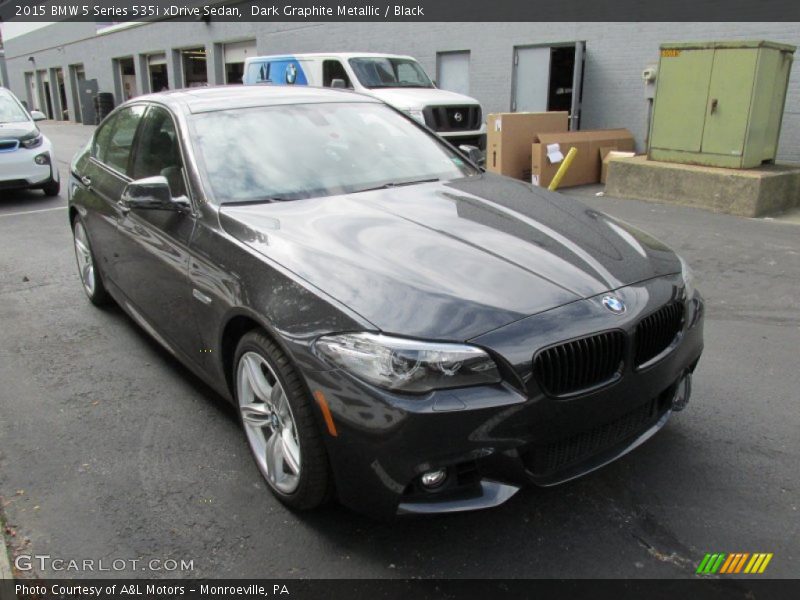 Dark Graphite Metallic / Black 2015 BMW 5 Series 535i xDrive Sedan