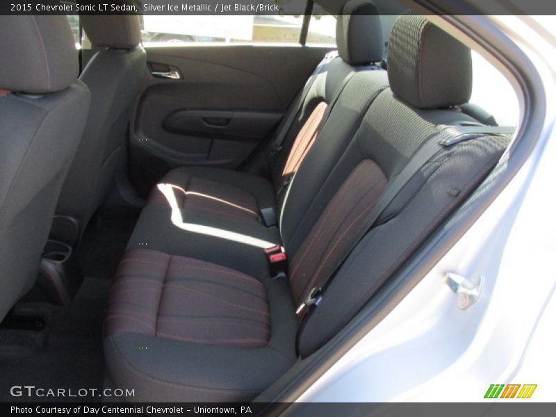 Silver Ice Metallic / Jet Black/Brick 2015 Chevrolet Sonic LT Sedan