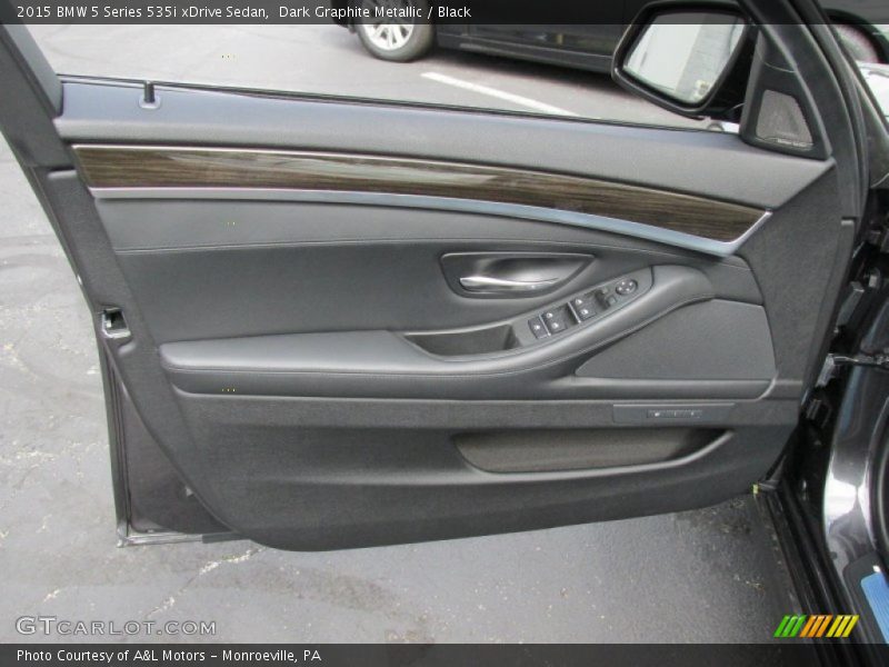 Dark Graphite Metallic / Black 2015 BMW 5 Series 535i xDrive Sedan