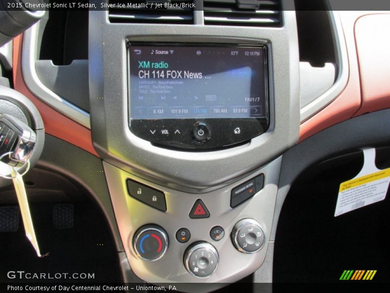 Controls of 2015 Sonic LT Sedan