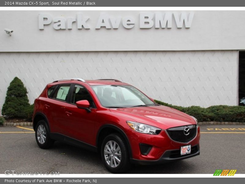 Soul Red Metallic / Black 2014 Mazda CX-5 Sport