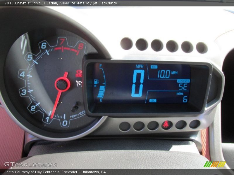 Silver Ice Metallic / Jet Black/Brick 2015 Chevrolet Sonic LT Sedan