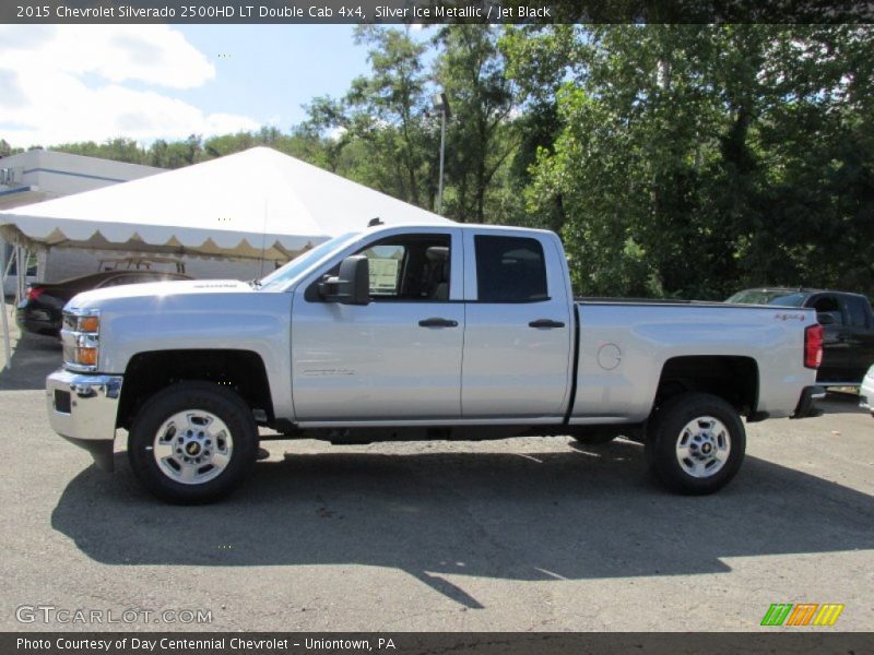 Silver Ice Metallic / Jet Black 2015 Chevrolet Silverado 2500HD LT Double Cab 4x4