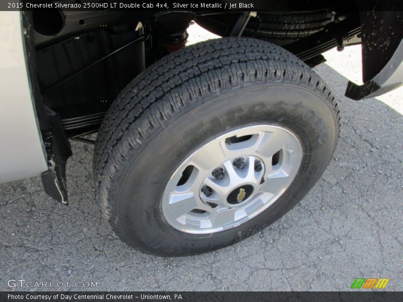 Silver Ice Metallic / Jet Black 2015 Chevrolet Silverado 2500HD LT Double Cab 4x4