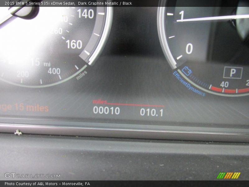 Dark Graphite Metallic / Black 2015 BMW 5 Series 535i xDrive Sedan