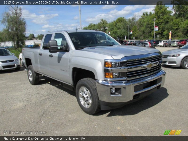 Silver Ice Metallic / Jet Black 2015 Chevrolet Silverado 2500HD LT Double Cab 4x4
