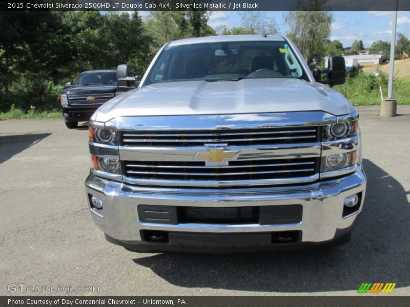 Silver Ice Metallic / Jet Black 2015 Chevrolet Silverado 2500HD LT Double Cab 4x4