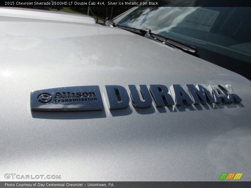 Silver Ice Metallic / Jet Black 2015 Chevrolet Silverado 2500HD LT Double Cab 4x4