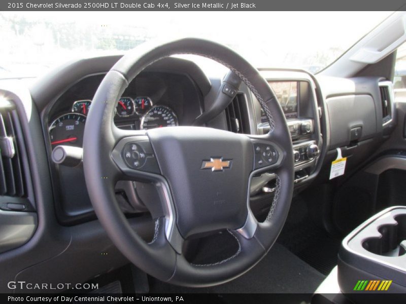 Silver Ice Metallic / Jet Black 2015 Chevrolet Silverado 2500HD LT Double Cab 4x4