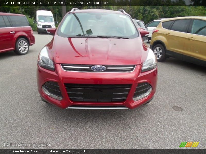 Ruby Red / Charcoal Black 2014 Ford Escape SE 1.6L EcoBoost 4WD