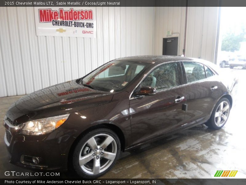 Sable Metallic / Cocoa/Light Neutral 2015 Chevrolet Malibu LTZ