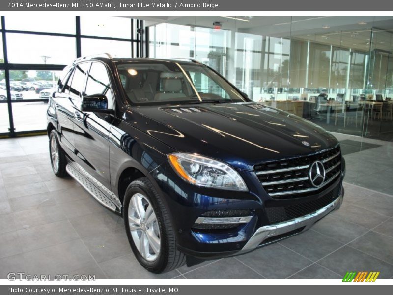 Lunar Blue Metallic / Almond Beige 2014 Mercedes-Benz ML 350 4Matic