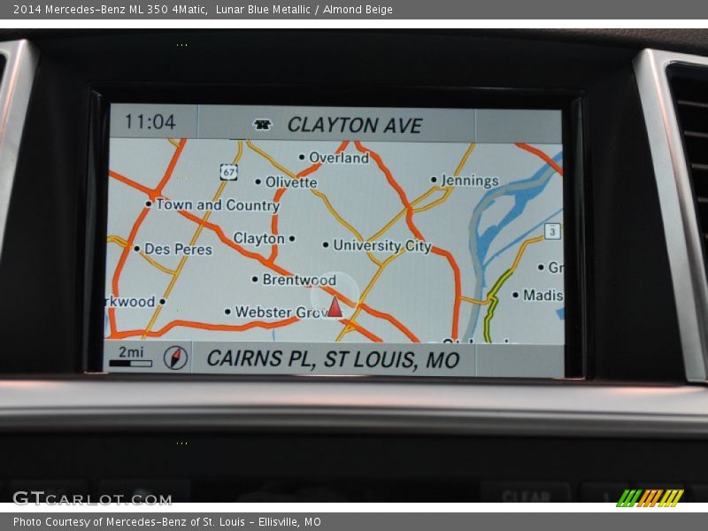 Lunar Blue Metallic / Almond Beige 2014 Mercedes-Benz ML 350 4Matic