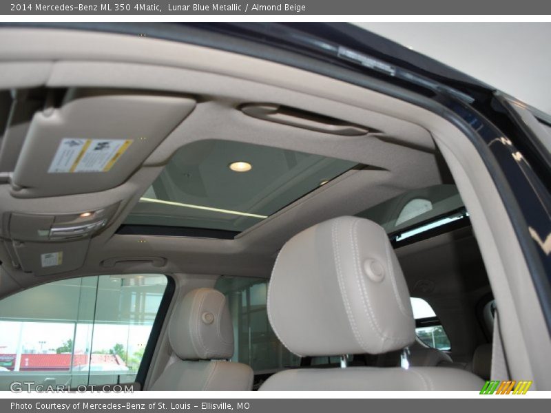 Lunar Blue Metallic / Almond Beige 2014 Mercedes-Benz ML 350 4Matic