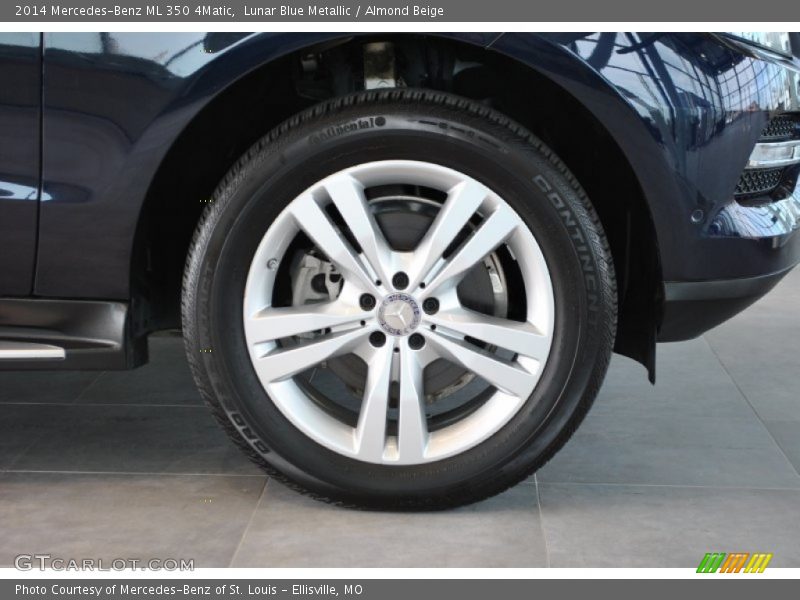 Lunar Blue Metallic / Almond Beige 2014 Mercedes-Benz ML 350 4Matic