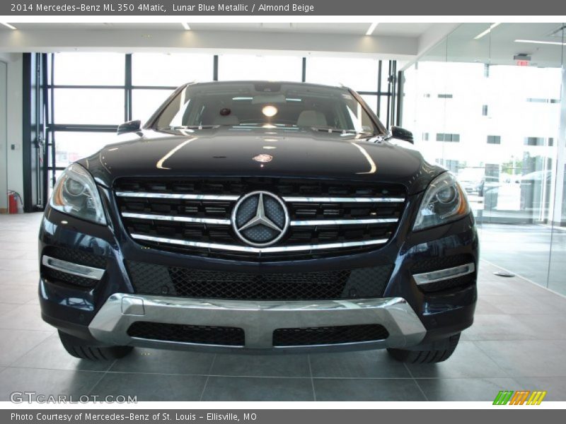 Lunar Blue Metallic / Almond Beige 2014 Mercedes-Benz ML 350 4Matic