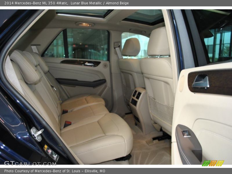 Lunar Blue Metallic / Almond Beige 2014 Mercedes-Benz ML 350 4Matic