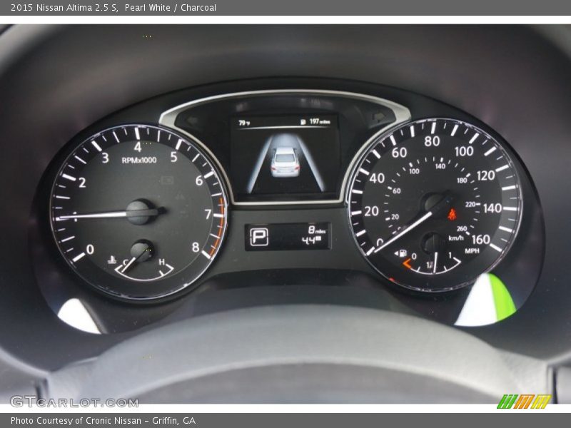 Pearl White / Charcoal 2015 Nissan Altima 2.5 S