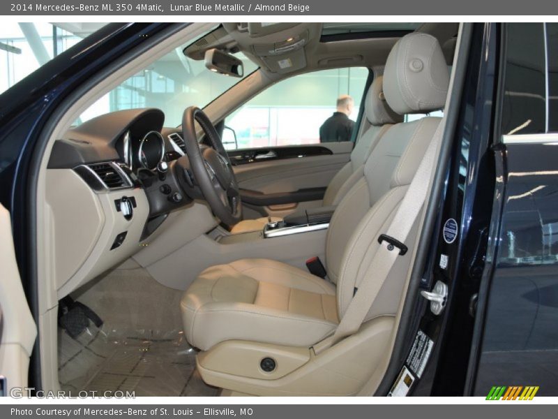 Lunar Blue Metallic / Almond Beige 2014 Mercedes-Benz ML 350 4Matic