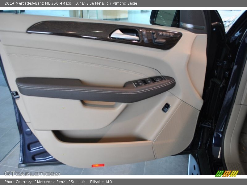 Lunar Blue Metallic / Almond Beige 2014 Mercedes-Benz ML 350 4Matic