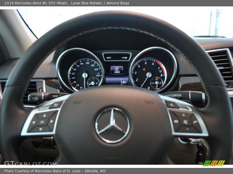 Lunar Blue Metallic / Almond Beige 2014 Mercedes-Benz ML 350 4Matic