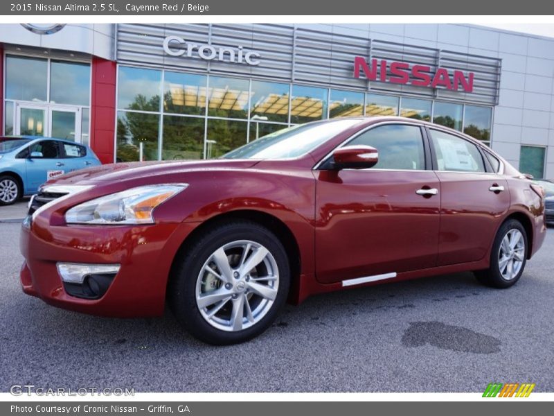Cayenne Red / Beige 2015 Nissan Altima 2.5 SL