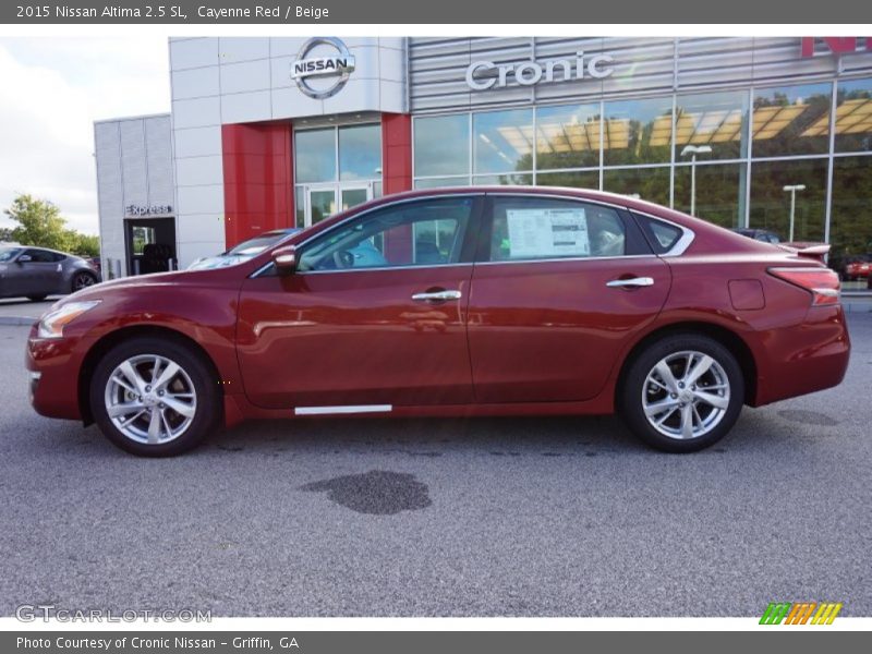 Cayenne Red / Beige 2015 Nissan Altima 2.5 SL