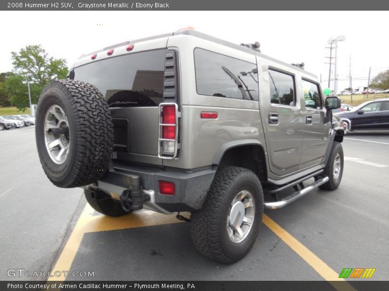 Graystone Metallic / Ebony Black 2008 Hummer H2 SUV