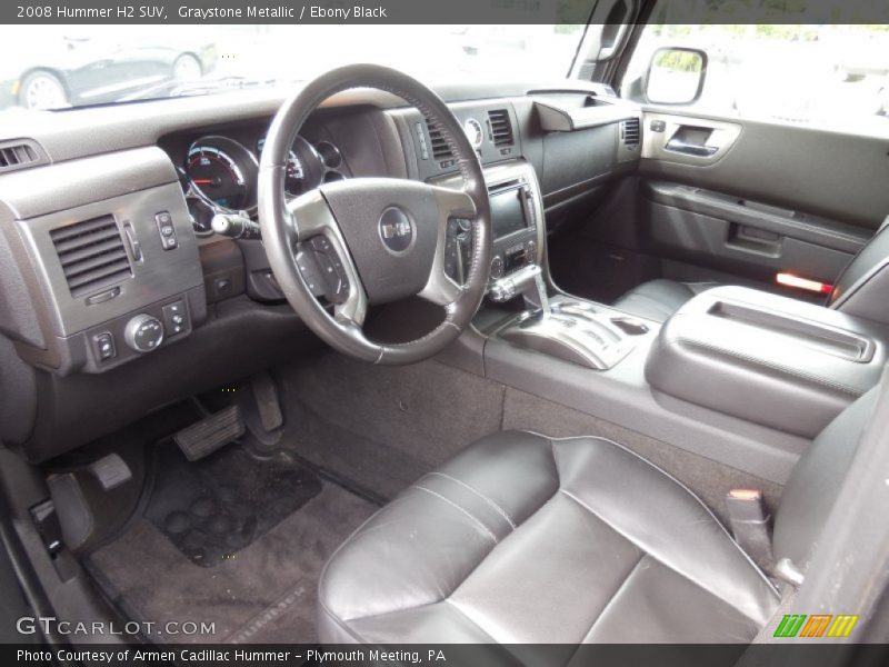  2008 H2 SUV Ebony Black Interior