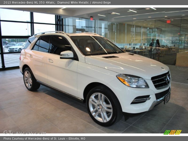 Diamond White Metallic / Almond Beige 2013 Mercedes-Benz ML 350 4Matic