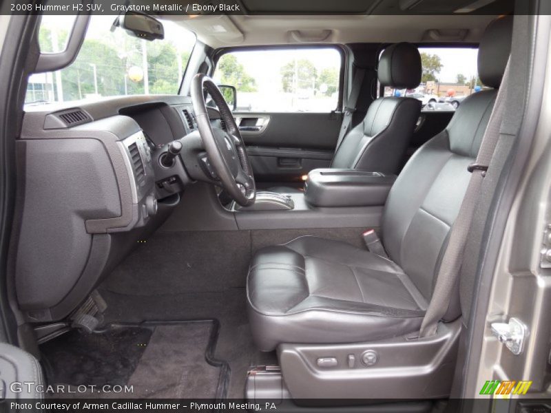 Front Seat of 2008 H2 SUV