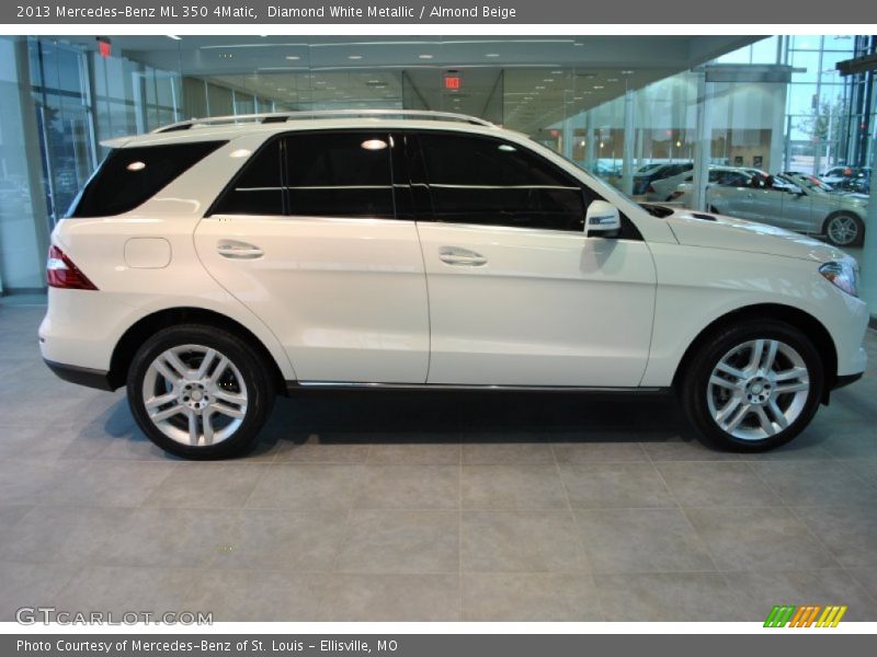 Diamond White Metallic / Almond Beige 2013 Mercedes-Benz ML 350 4Matic