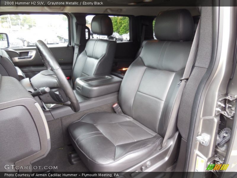 Front Seat of 2008 H2 SUV