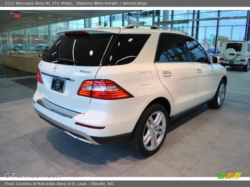 Diamond White Metallic / Almond Beige 2013 Mercedes-Benz ML 350 4Matic