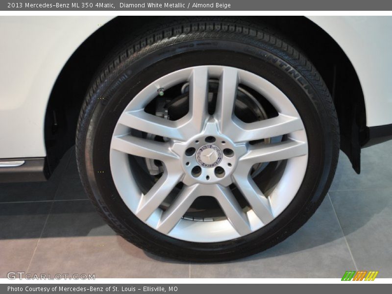 Diamond White Metallic / Almond Beige 2013 Mercedes-Benz ML 350 4Matic