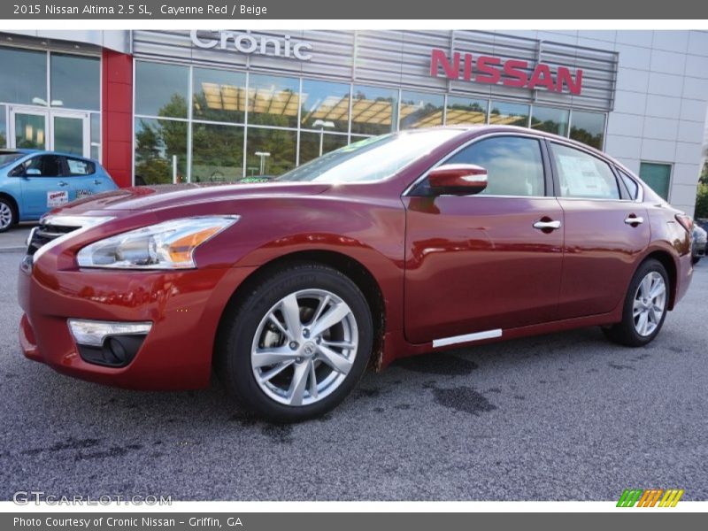 Cayenne Red / Beige 2015 Nissan Altima 2.5 SL