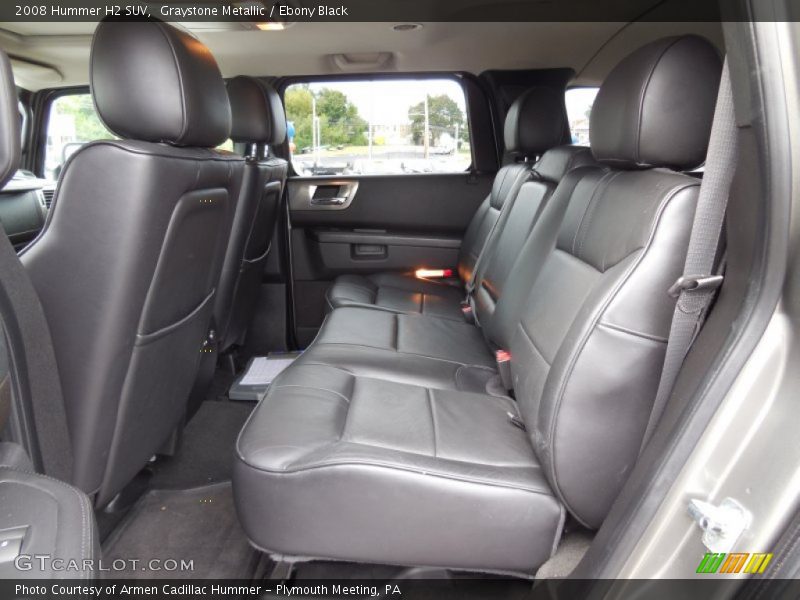 Rear Seat of 2008 H2 SUV