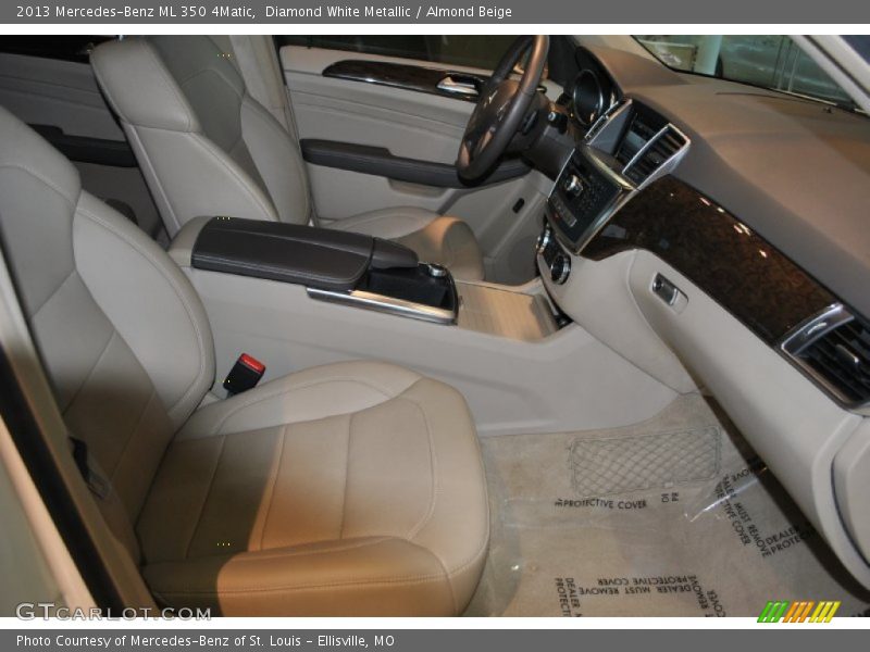 Diamond White Metallic / Almond Beige 2013 Mercedes-Benz ML 350 4Matic