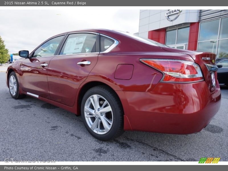 Cayenne Red / Beige 2015 Nissan Altima 2.5 SL
