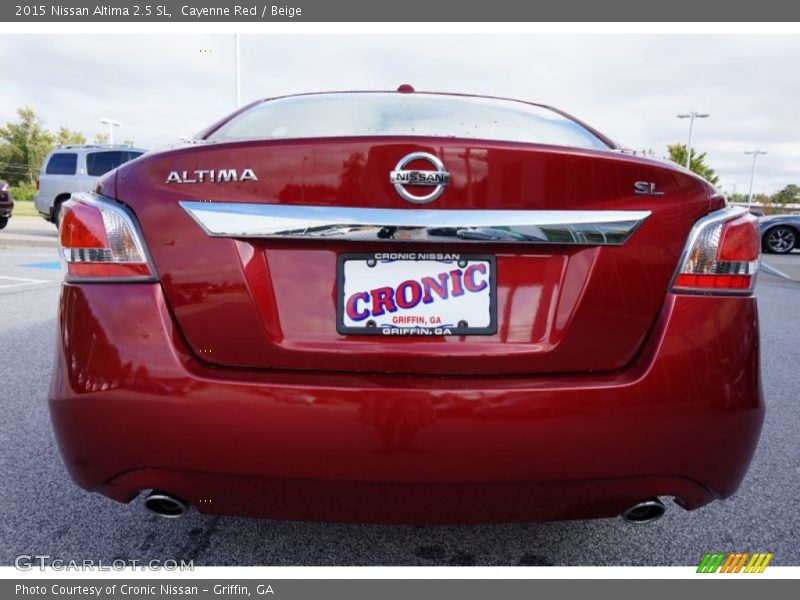 Cayenne Red / Beige 2015 Nissan Altima 2.5 SL